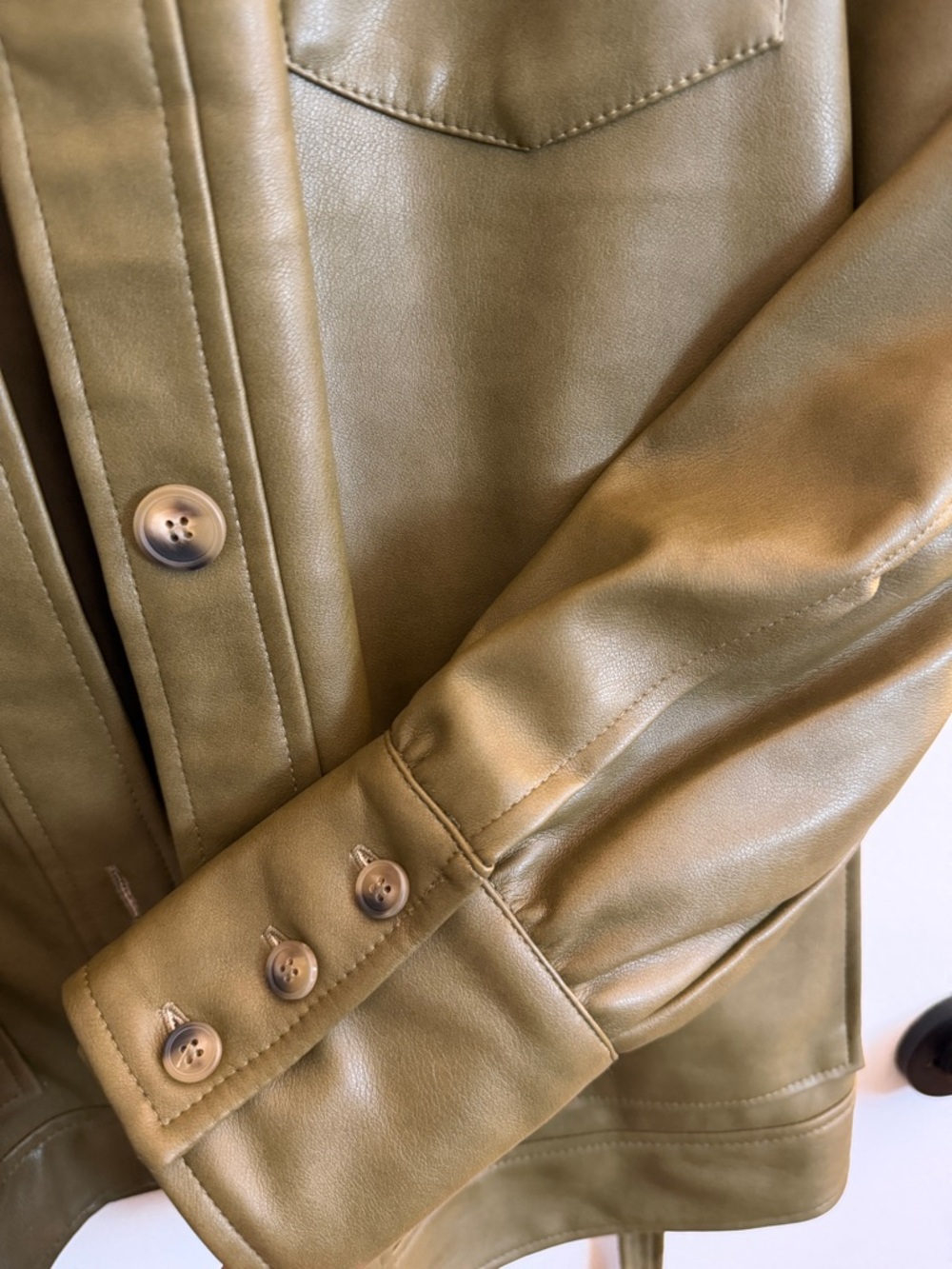 NWT Bagatelle Collection Olive Green Belted Shirt Jacket - Picture 5 of 10